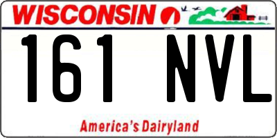 WI license plate 161NVL