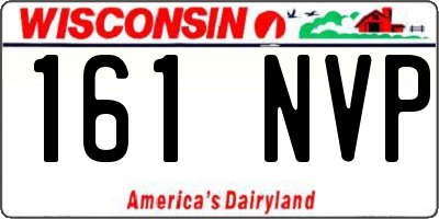 WI license plate 161NVP