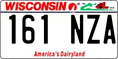 WI license plate 161NZA