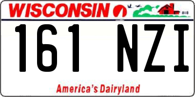 WI license plate 161NZI