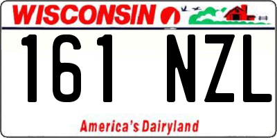 WI license plate 161NZL