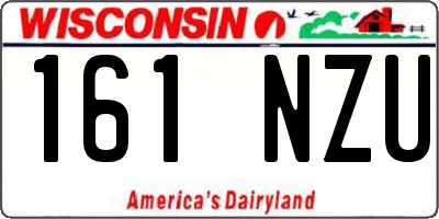 WI license plate 161NZU