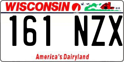 WI license plate 161NZX