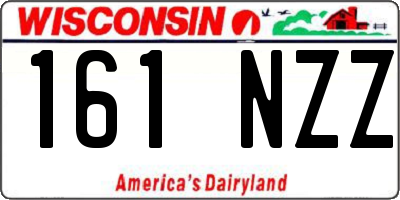 WI license plate 161NZZ