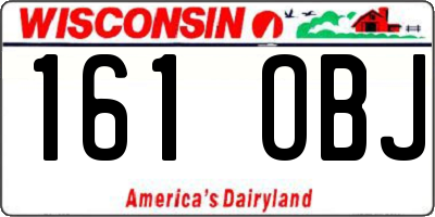 WI license plate 161OBJ