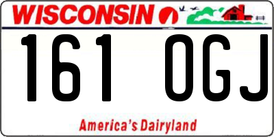 WI license plate 161OGJ