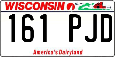 WI license plate 161PJD
