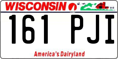 WI license plate 161PJI