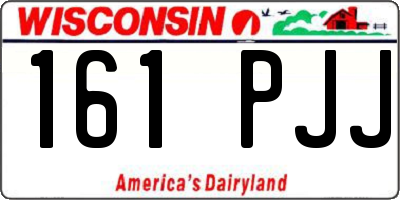 WI license plate 161PJJ
