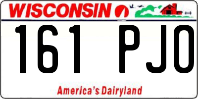 WI license plate 161PJO