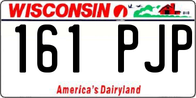WI license plate 161PJP