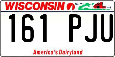 WI license plate 161PJU