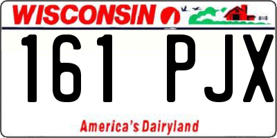 WI license plate 161PJX