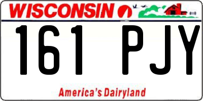 WI license plate 161PJY