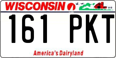 WI license plate 161PKT