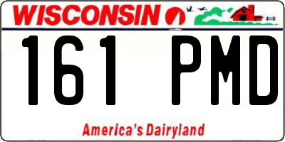 WI license plate 161PMD