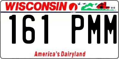WI license plate 161PMM