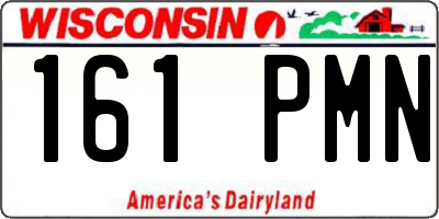 WI license plate 161PMN