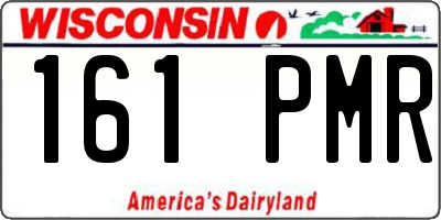 WI license plate 161PMR