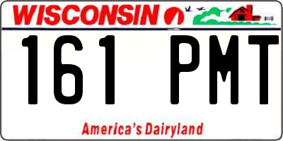 WI license plate 161PMT