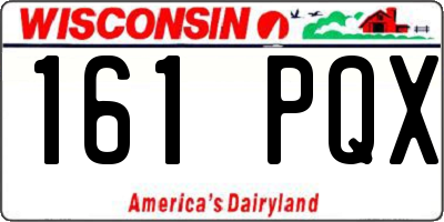 WI license plate 161PQX