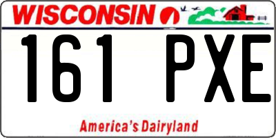 WI license plate 161PXE