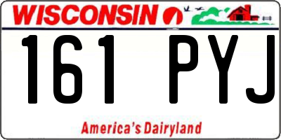 WI license plate 161PYJ