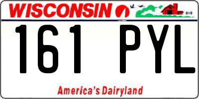 WI license plate 161PYL
