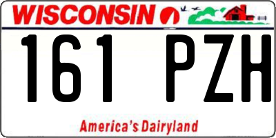 WI license plate 161PZH