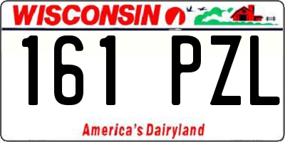 WI license plate 161PZL