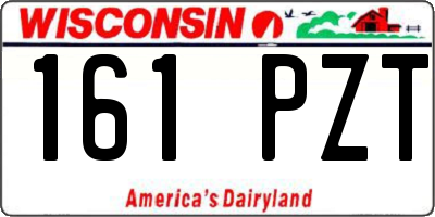 WI license plate 161PZT