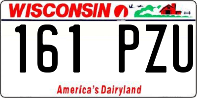 WI license plate 161PZU