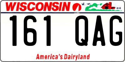 WI license plate 161QAG