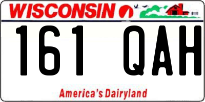 WI license plate 161QAH