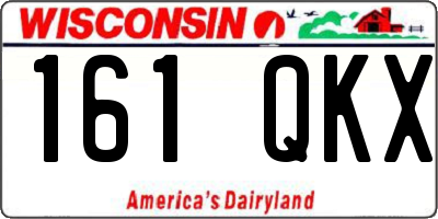 WI license plate 161QKX