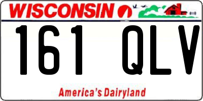 WI license plate 161QLV