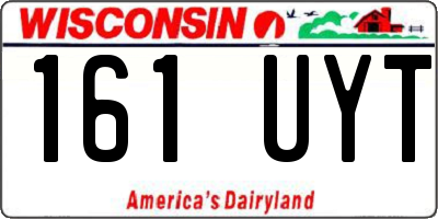 WI license plate 161UYT