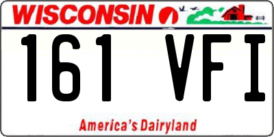 WI license plate 161VFI