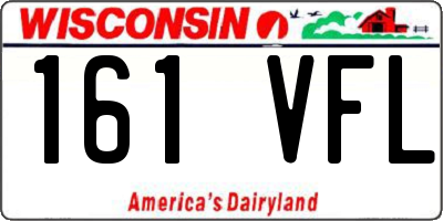 WI license plate 161VFL
