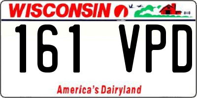 WI license plate 161VPD