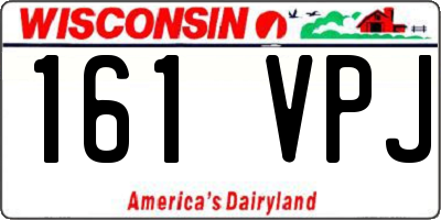 WI license plate 161VPJ