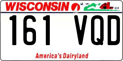 WI license plate 161VQD