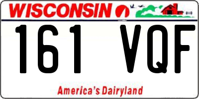 WI license plate 161VQF