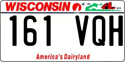 WI license plate 161VQH