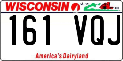 WI license plate 161VQJ