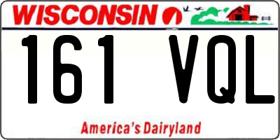 WI license plate 161VQL