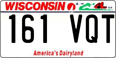 WI license plate 161VQT