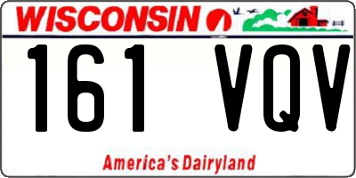 WI license plate 161VQV
