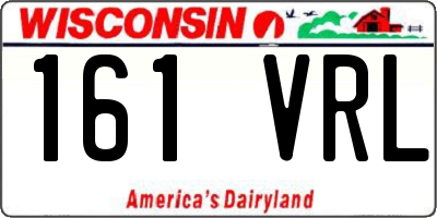 WI license plate 161VRL