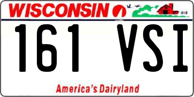 WI license plate 161VSI